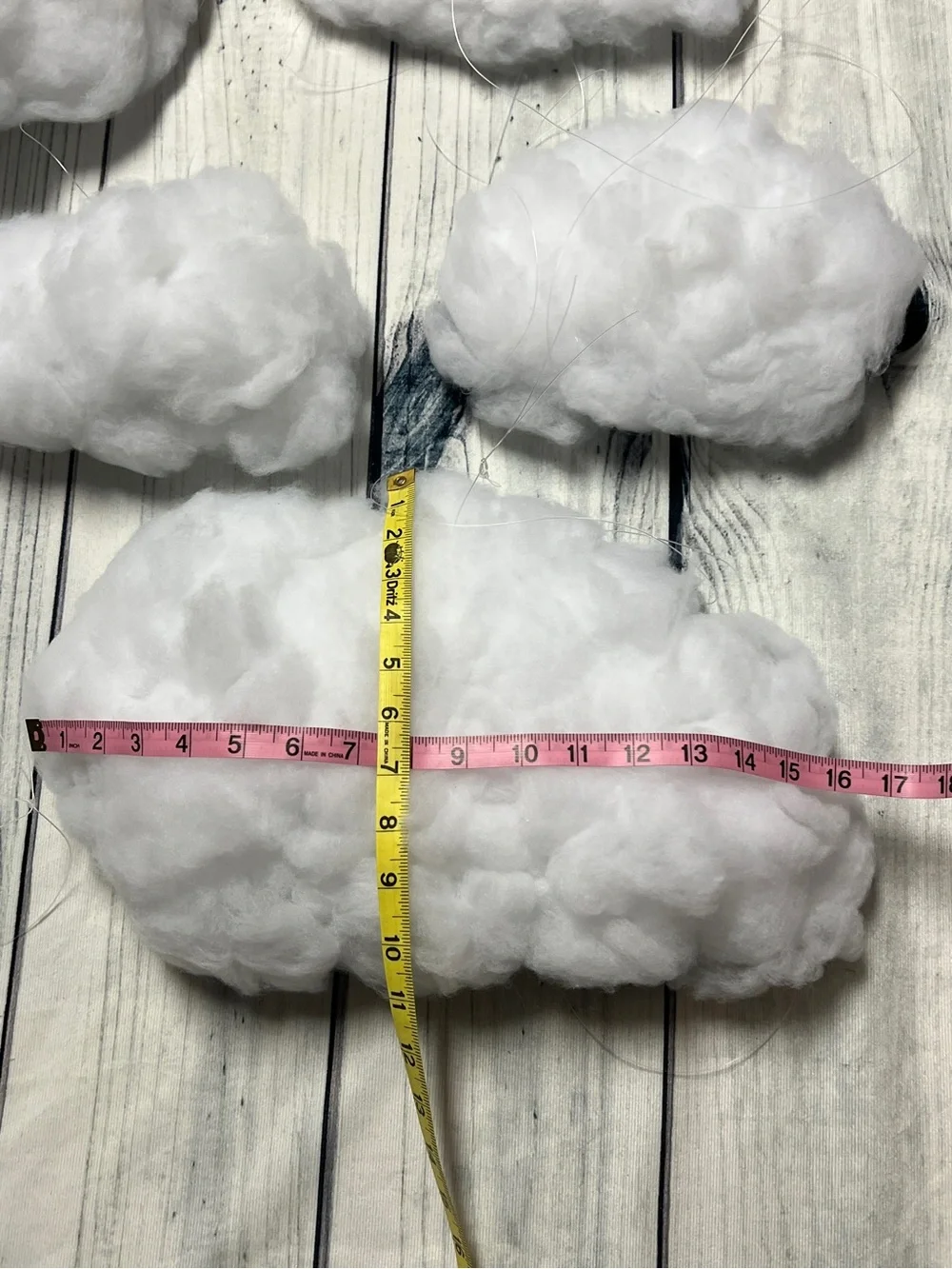 Handmade Hanging Cloud Decor Props - Set of 7
